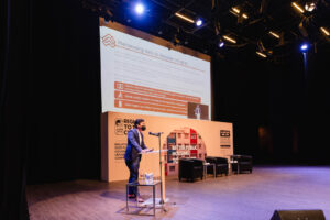 Joe Hock Thor, general manager of PropertyGuru DataSense presenting on 'Public Housing: An exploration of aspirations and reality'